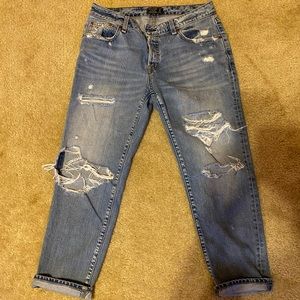Abercrombie and Fitch boyfriend distressed jeans